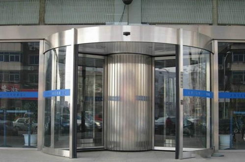 兩翼自動旋轉門設計裝修效果圖